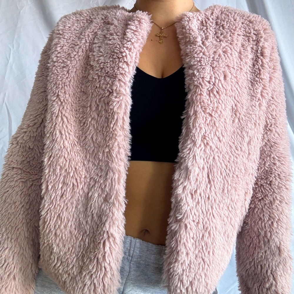 Pink Fluffy Jacket